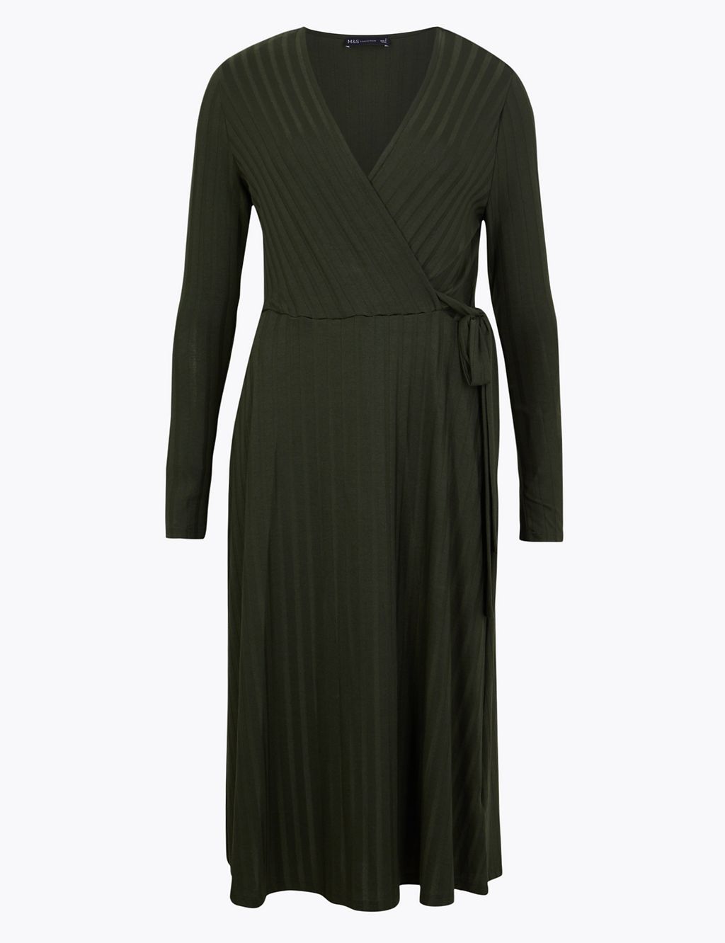 Ribbed Fit & Flare Midi Dress | M&S Collection | M&S