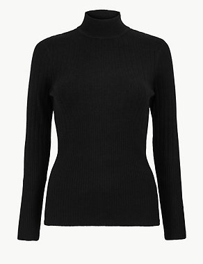 Ribbed Fitted Jumper Image 2 of 4