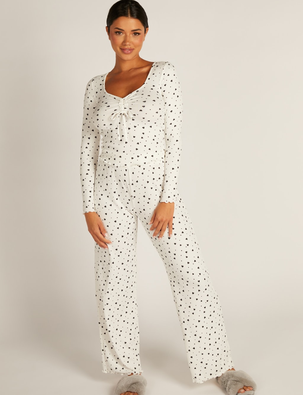 Ribbed pyjama set clearance