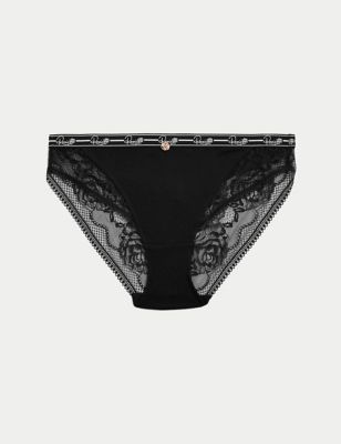 Ribbed High Leg Lounge Knickers | ROSIE | M&S
