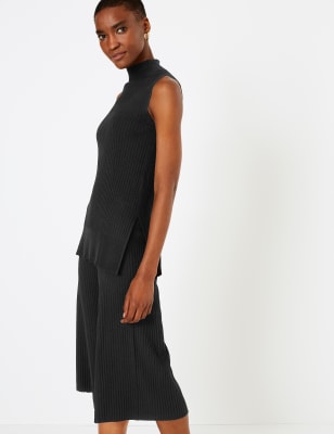 High neck 2024 turtleneck sleeveless