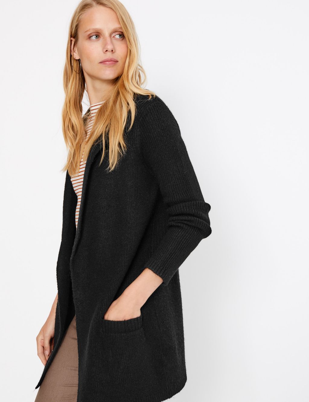 Ribbed Knitted Jacket | M&S Collection | M&S