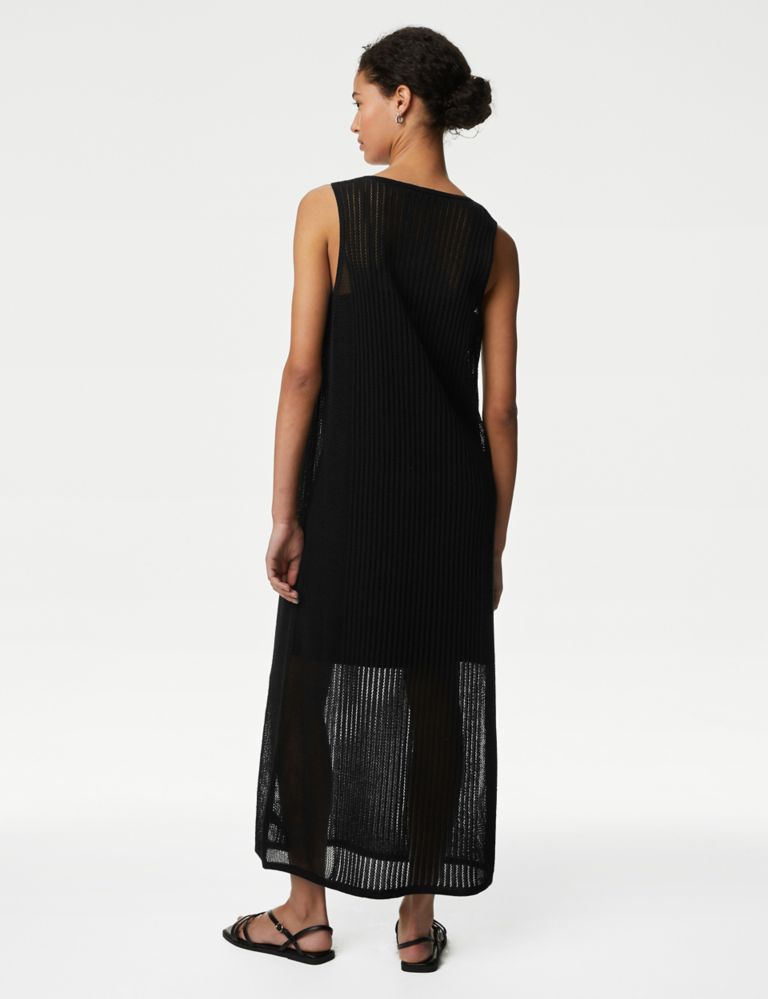 Ribbed Knitted Maxi Dress 5 of 6