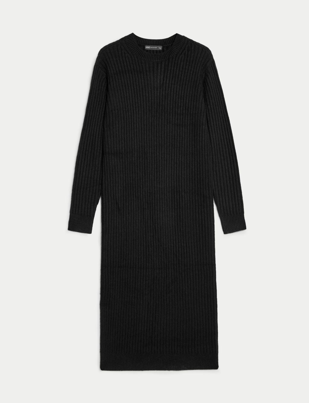 Ribbed Knitted Midi Dress | M&S Collection | M&S
