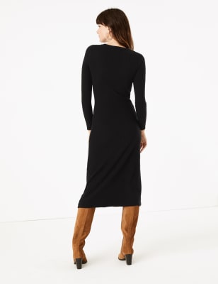 marks and spencer fit and flare dress