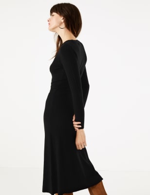 marks and spencer fit and flare dress