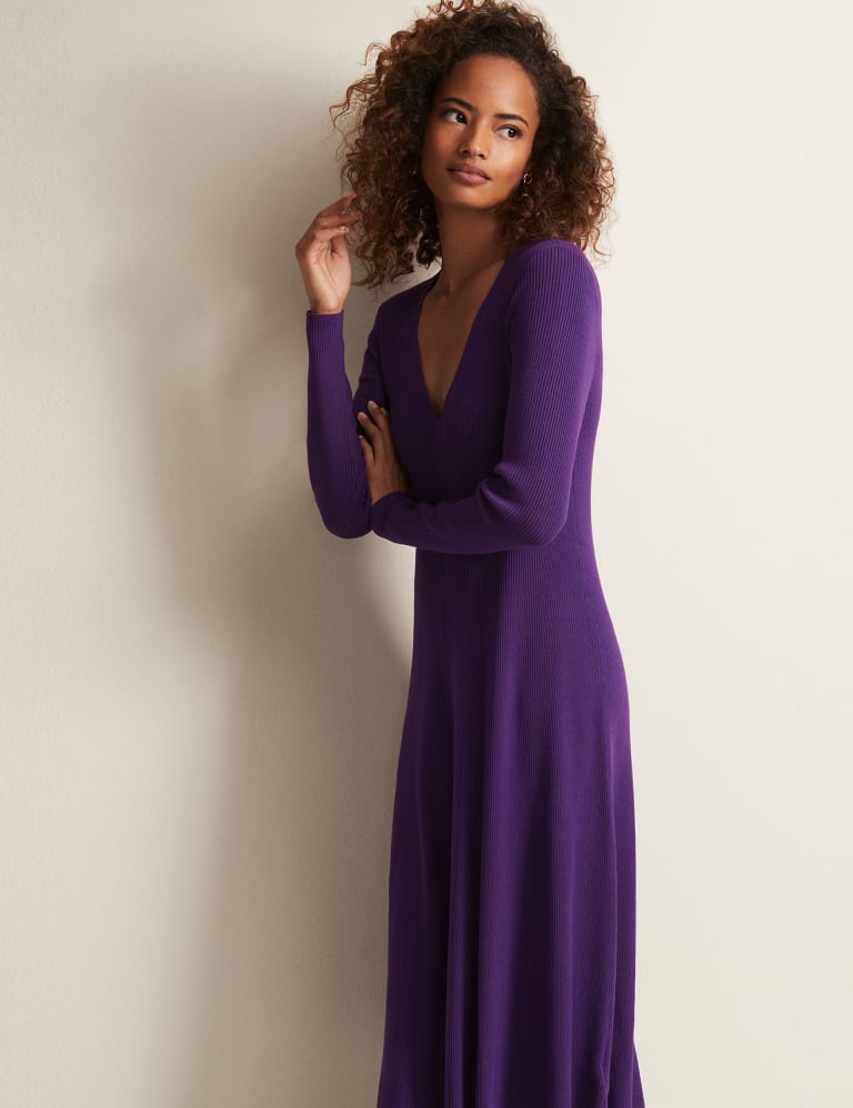 Long sleeve midi skater new arrivals dress