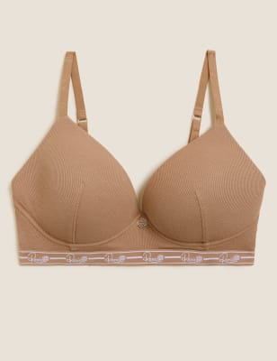 Ribbed Lounge Non Wired Plunge Bra A-E Image 2 of 7