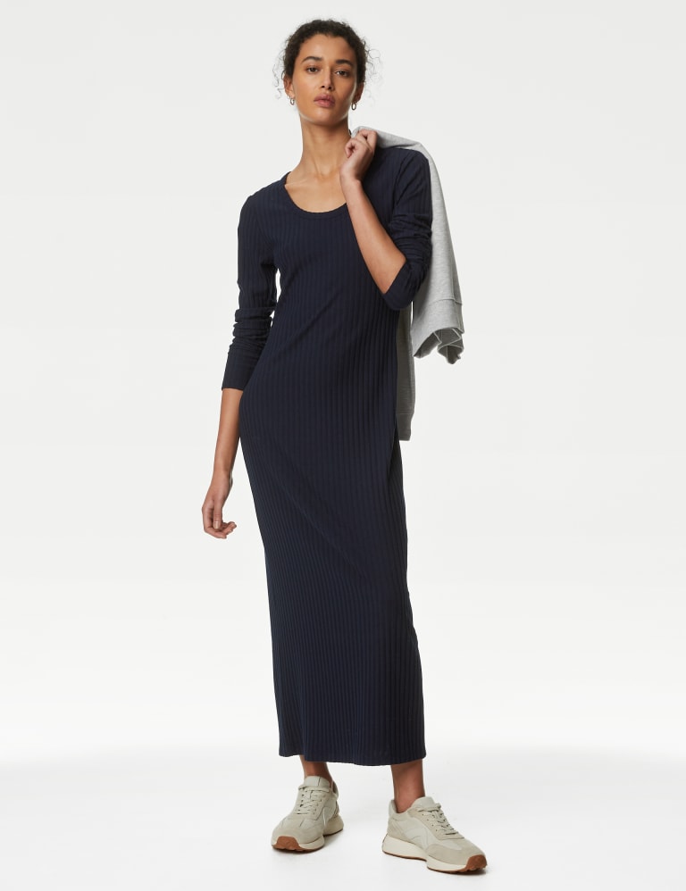 M&s long sleeve dress store