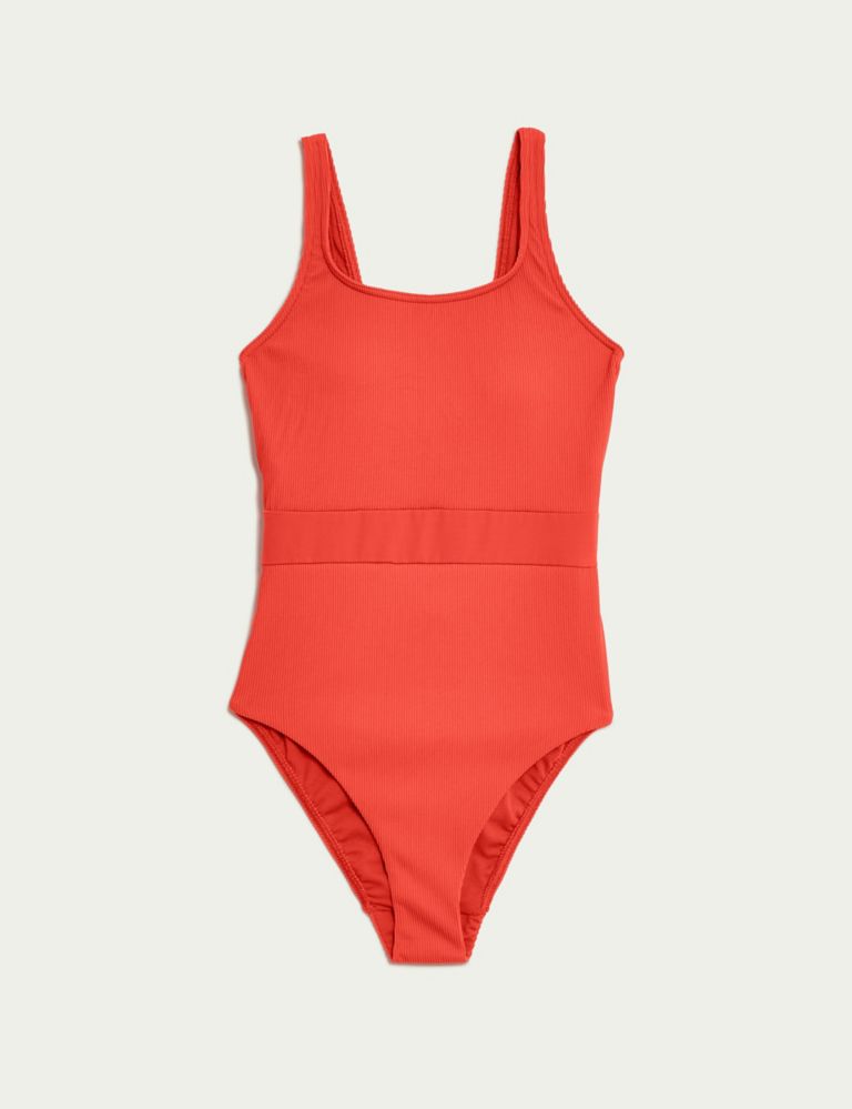 Ribbed Padded Scoop Neck Swimsuit 2 of 6