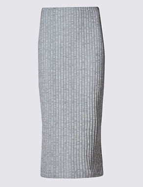 Ribbed Pencil Skirt Image 2 of 3