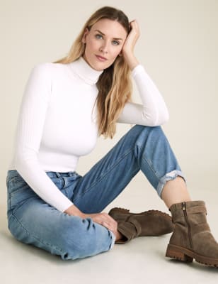 marks and spencer womens roll neck jumpers