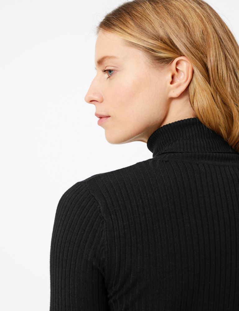Ribbed Roll Neck Jumper 5 of 5