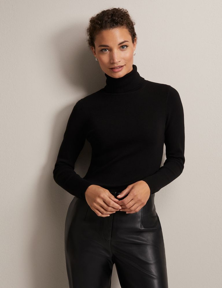 Ribbed Roll Neck Jumper | Phase Eight | M&S