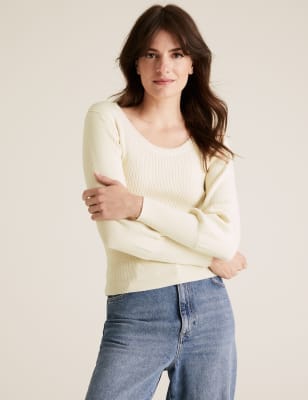 Scoop neck jumper on sale womens