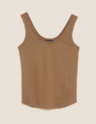 brown vest top