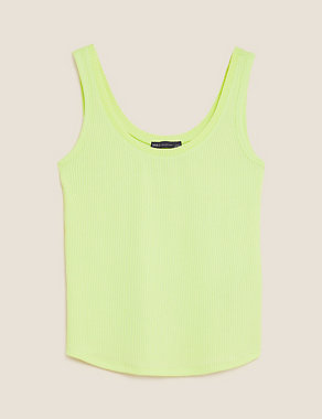 Ribbed Scoop Neck Sleeveless Vest Top Image 2 of 5