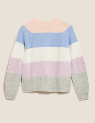 m&s striped jumper