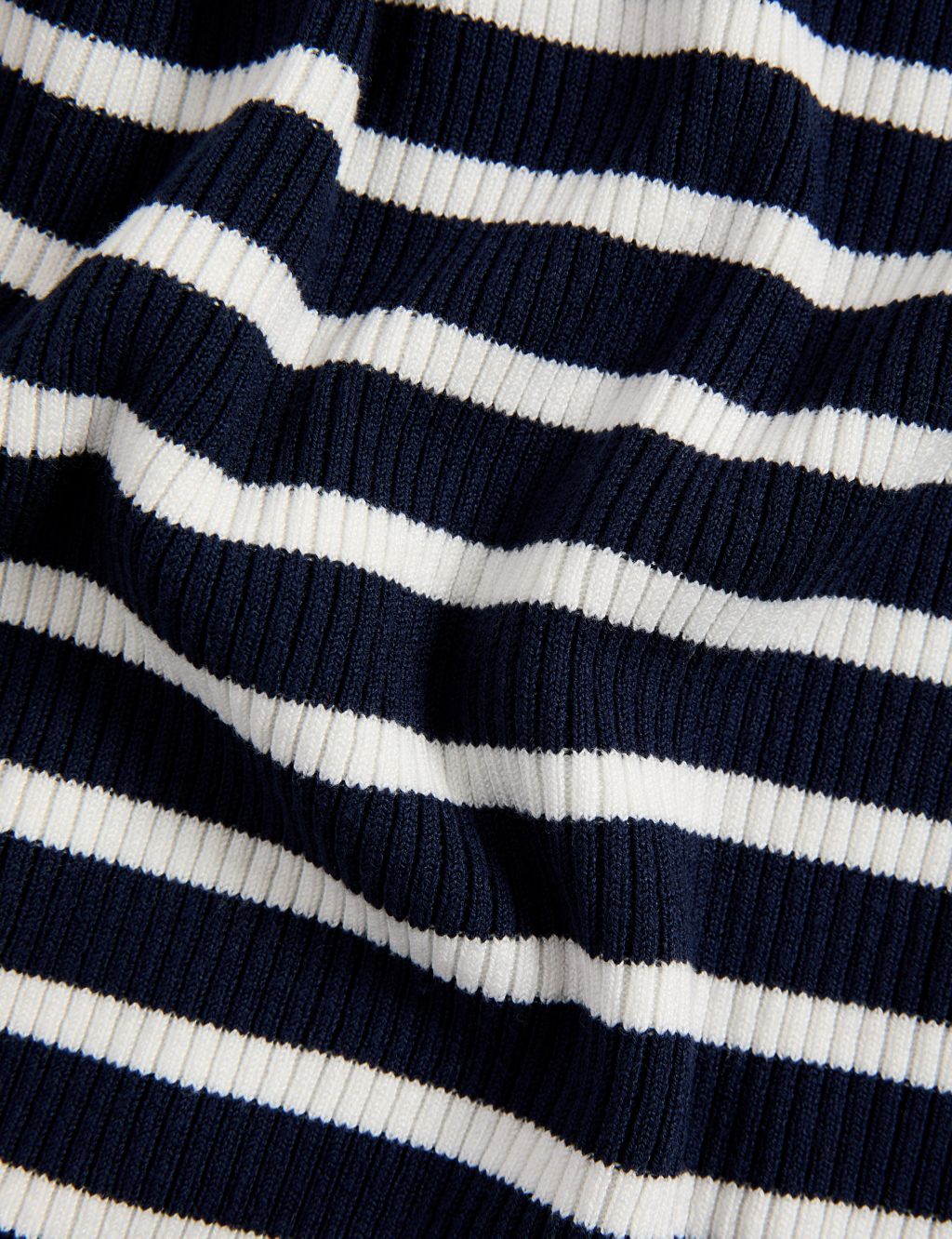 Ribbed Striped Crew Neck Knitted Vest 6 of 6