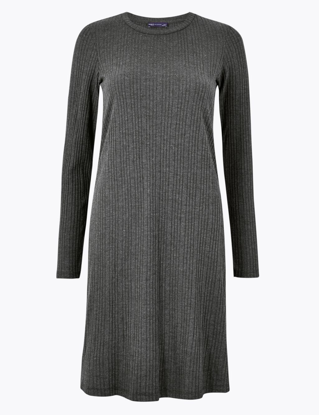 Ribbed Swing Dress | M&S Collection | M&S