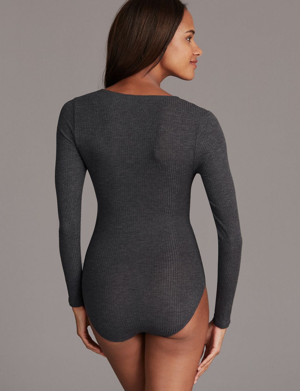 Ribbed Thermal Long Sleeve Body 2 of 3