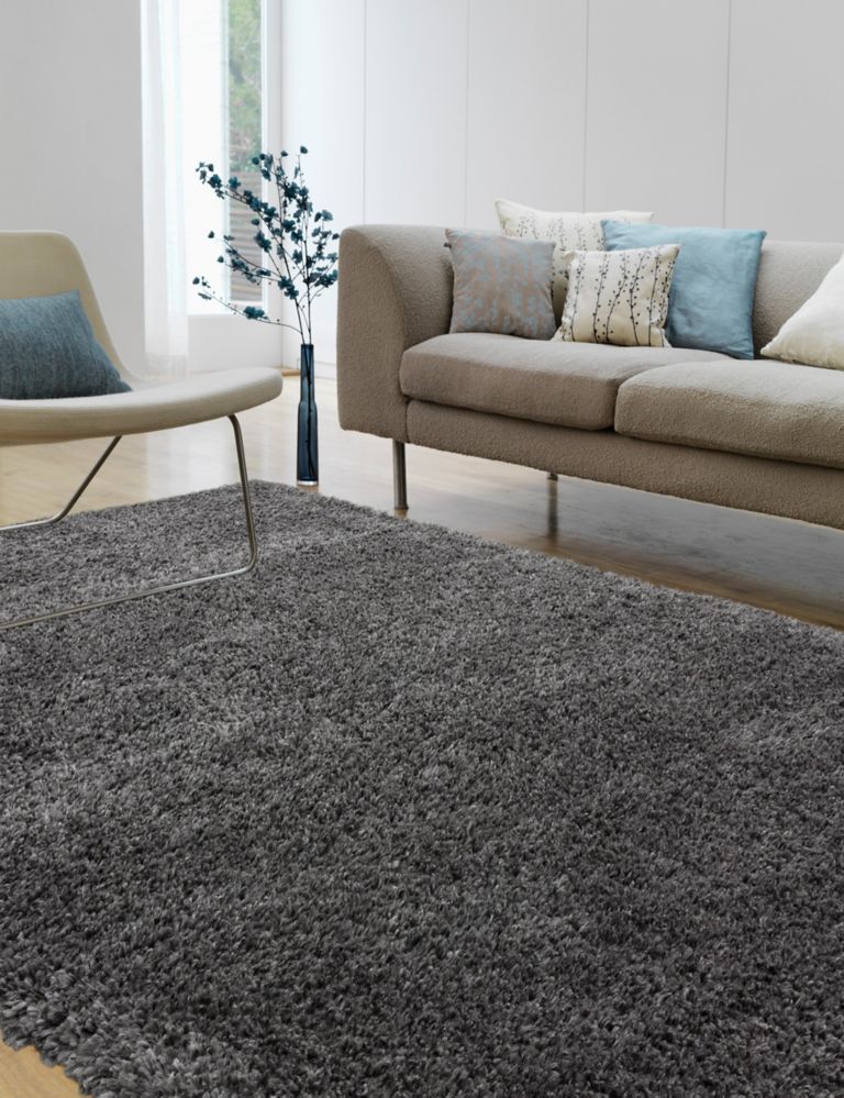 Richie Soft Touch Shaggy Rug 1 of 6
