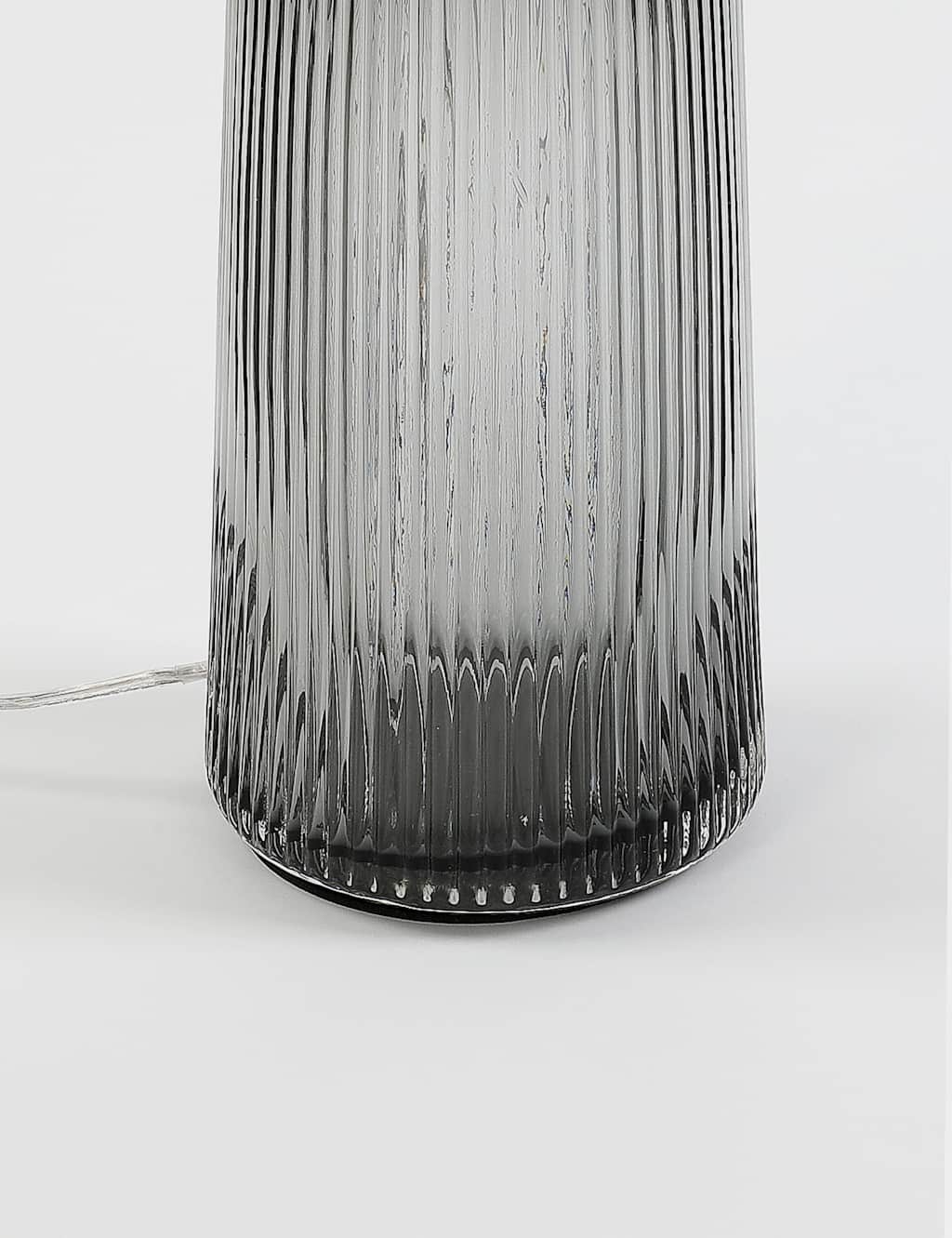 Ridged Glass Table Lamp Base 5 of 6