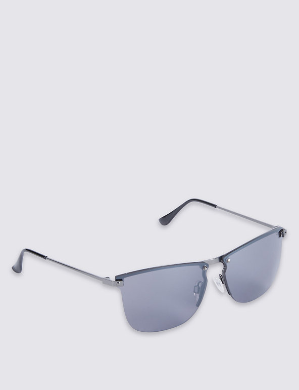 Rimless D Frame Sunglasses Image 1 of 2