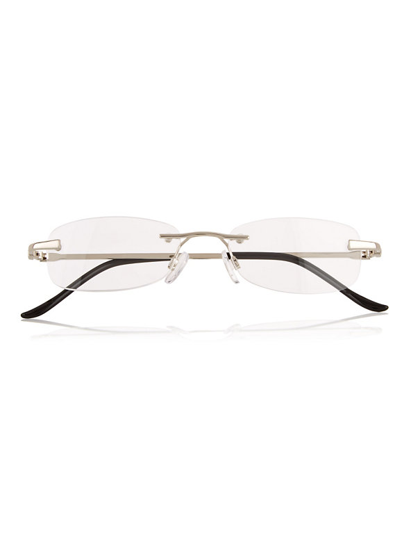Rimless Oval Reading Glasses Image 1 of 2