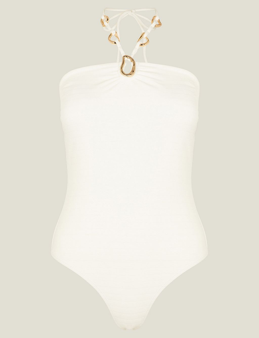 Ring Detail Bandeau Swimsuit 1 of 4