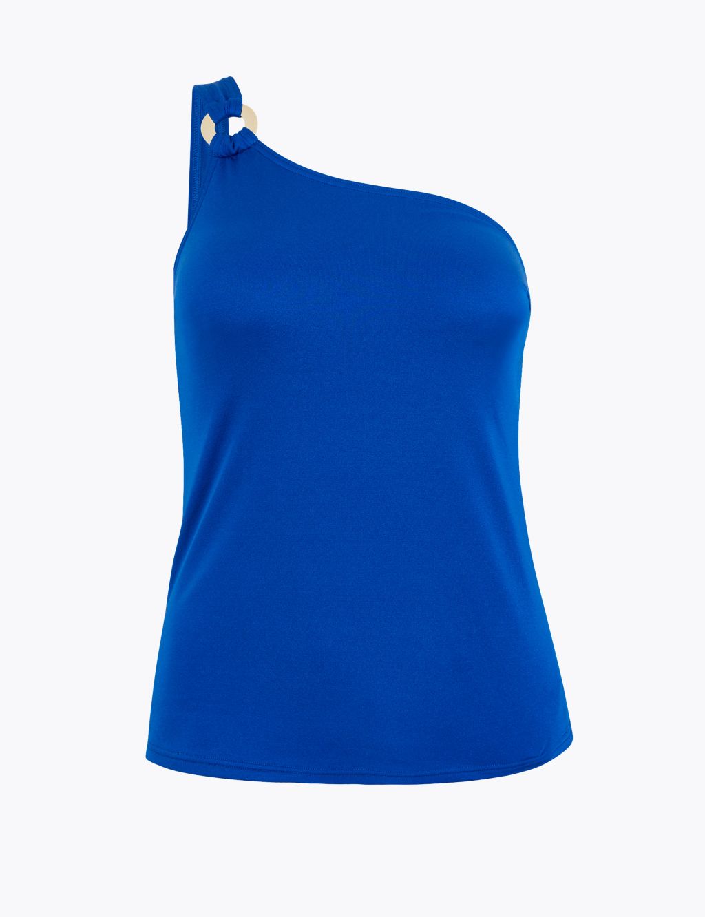 Ring Detail One Shoulder Bandeau Tankini Top | M&S Collection | M&S