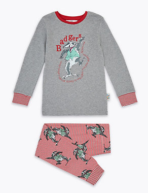 Roald Dahl™ & NHM™ Badger Pyjama Set (1-7 Yrs) Image 2 of 4