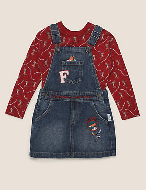 Roald Dahl™ & NHM™ Fox Pinafore Outfit (2-7 Years) Image 2 of 4