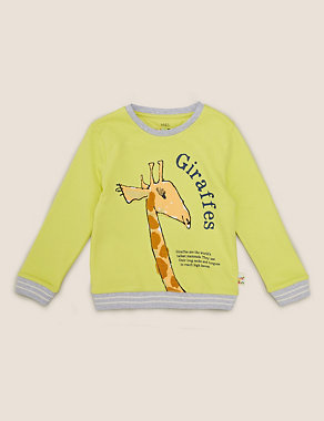 Roald Dahl™ & NHM™ Giraffe Sweatshirt (2-7 Yrs) Image 2 of 6
