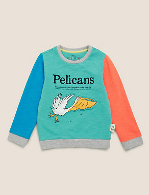 Roald Dahl™ & NHM™ Pelican Sweatshirt (2-7 Yrs) Image 2 of 6