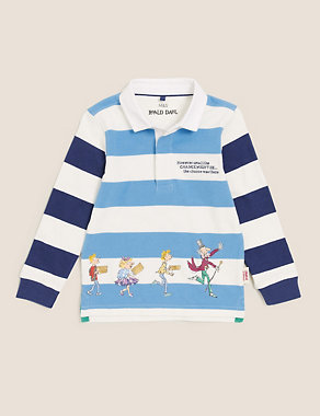 Roald Dahl™ Striped Rugby Top (2-7 Yrs) Image 2 of 6
