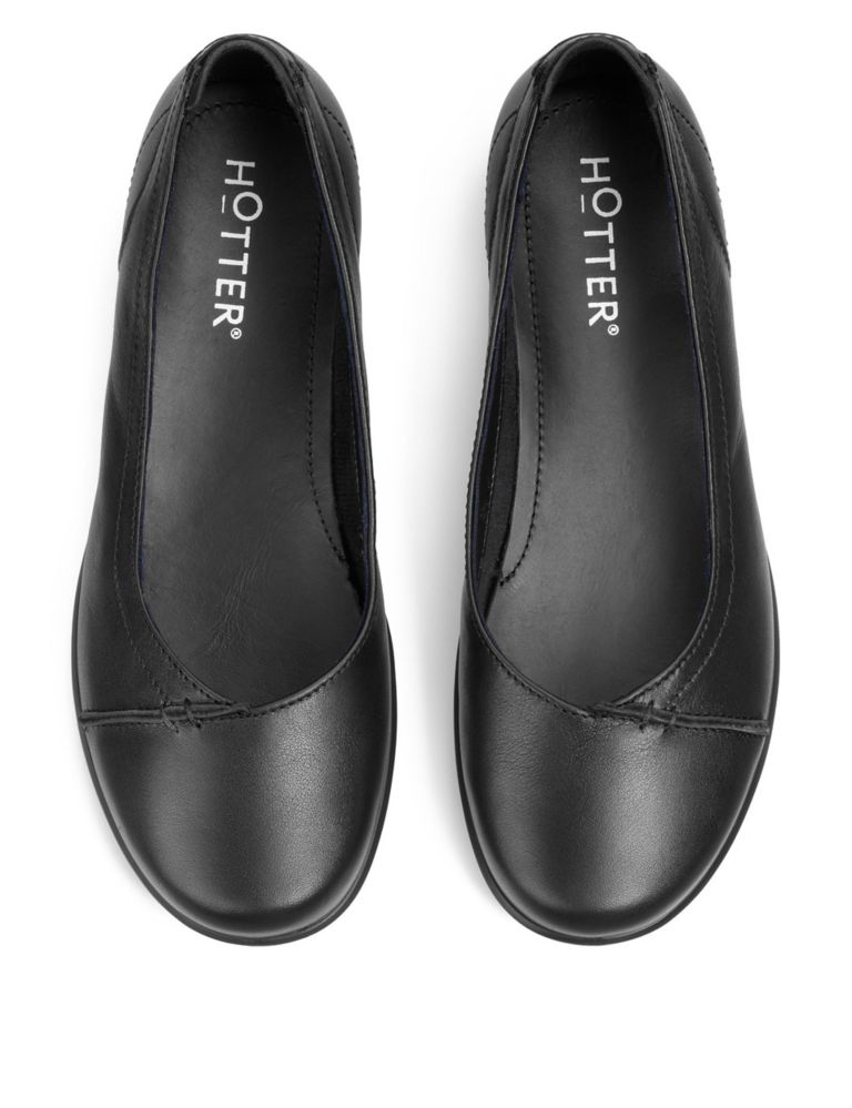 Robyn II Wide Fit Leather Ballet Pumps | Hotter | M&S