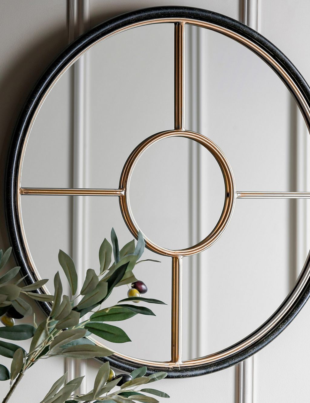 Rocca Round Hanging Wall Mirror 1 of 5