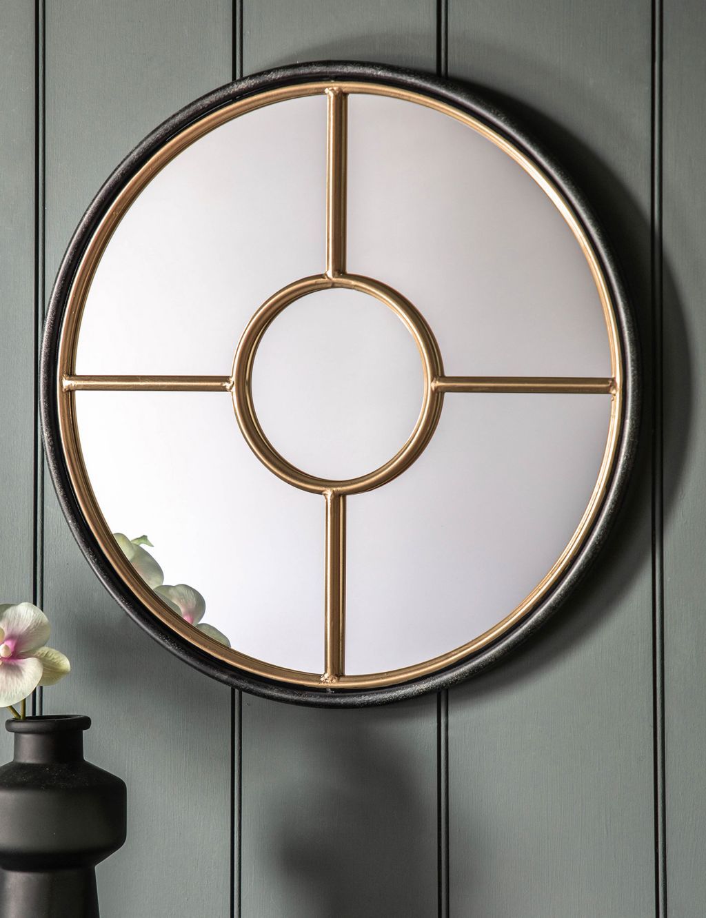 Rocca Round Hanging Wall Mirror 2 of 5