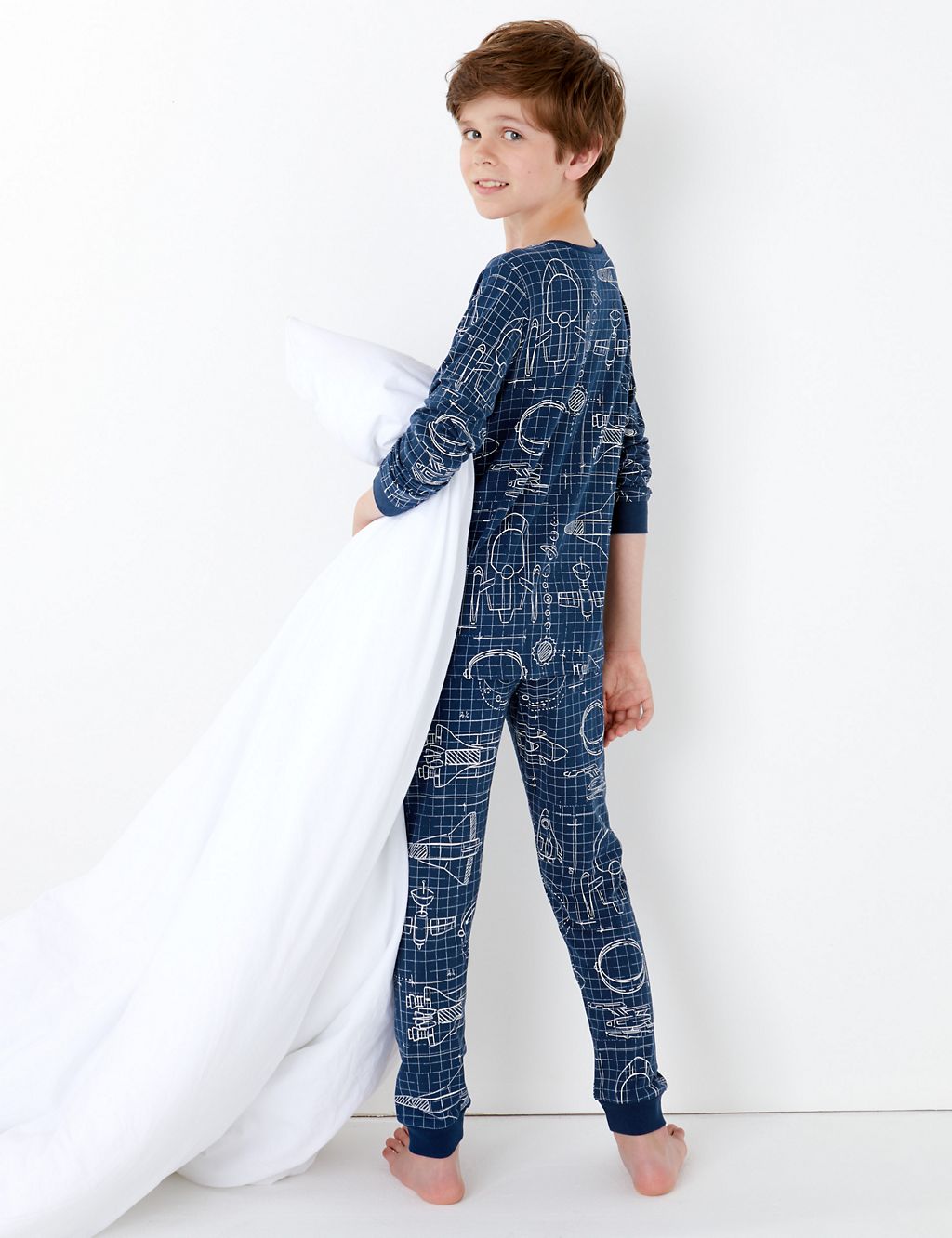 Rocket Relaxed Fit Pyjama Set (7-16 Years) 2 of 4