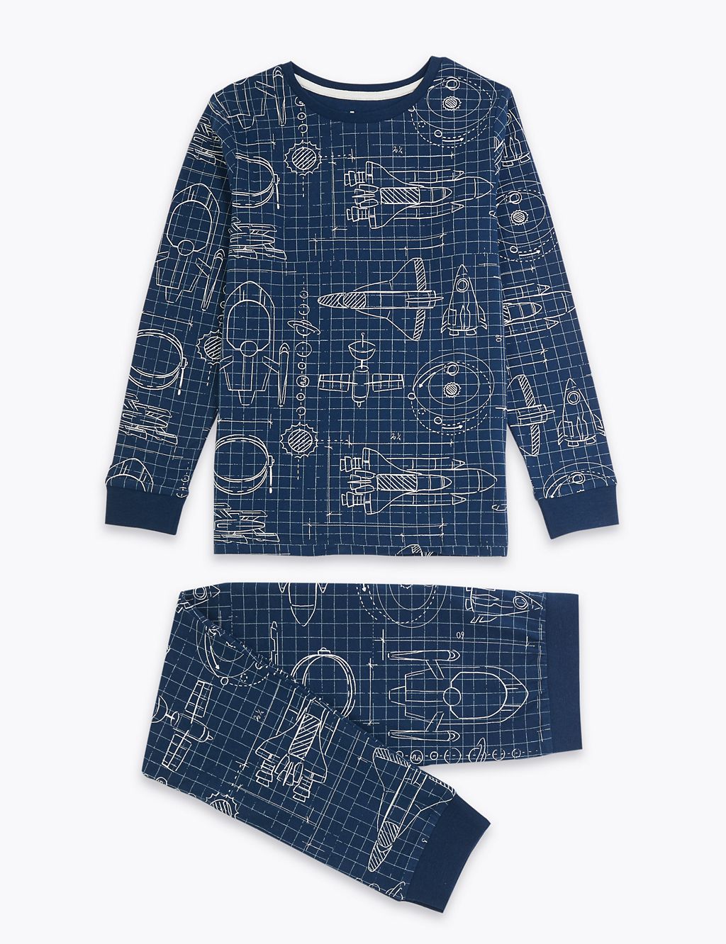 Rocket Relaxed Fit Pyjama Set (7-16 Years) 1 of 4