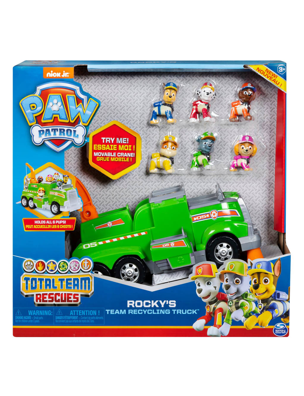 Paw patrol rocky's team recycling truck store