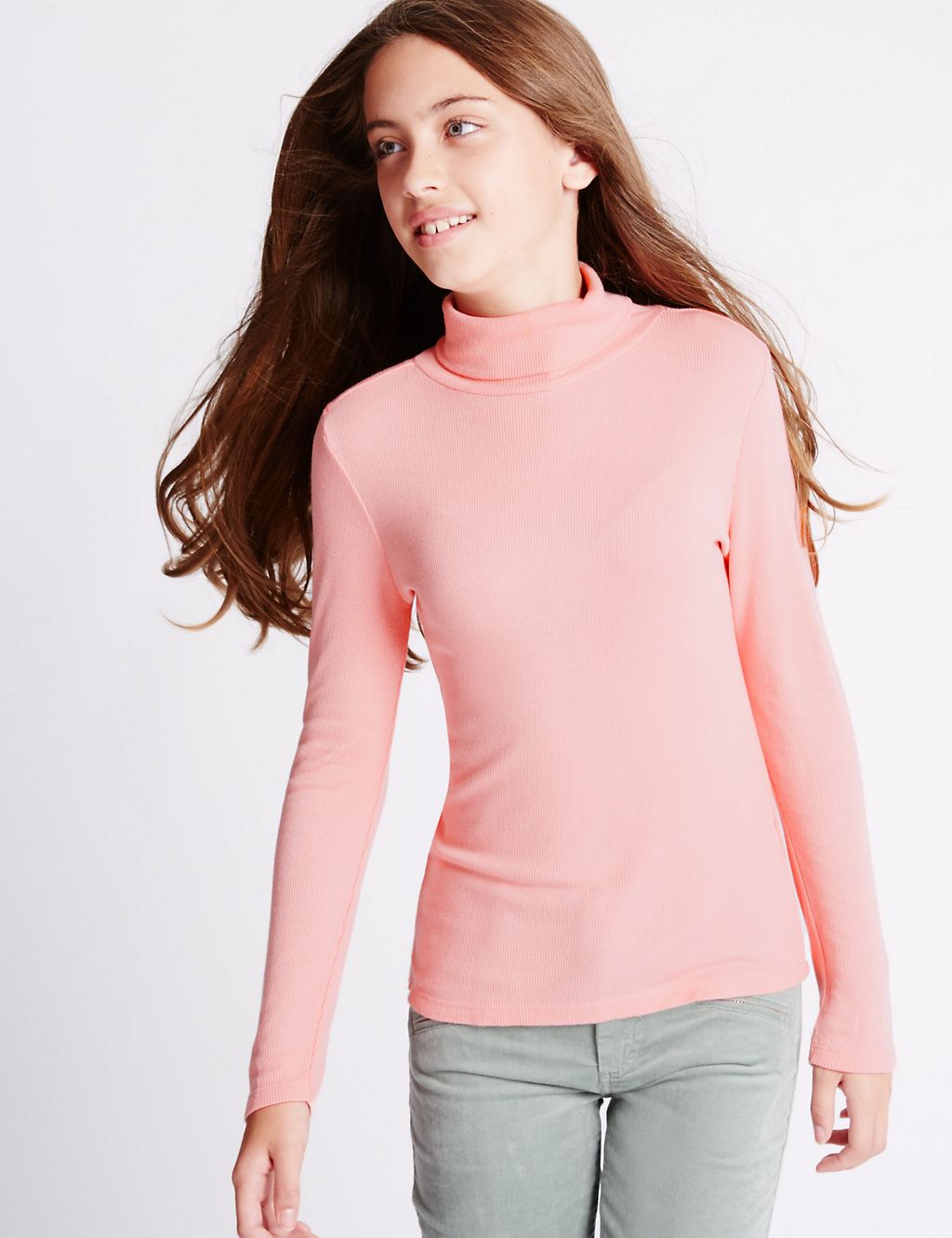 Roll Neck Jersey Top (5-14 Years) 3 of 5