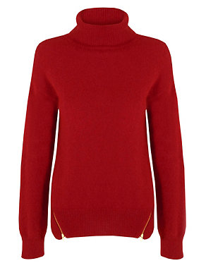 Roll Neck Jumper with Angora Image 2 of 4