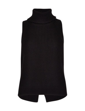 Roll Neck Swing Knitted Vest Top Image 2 of 4