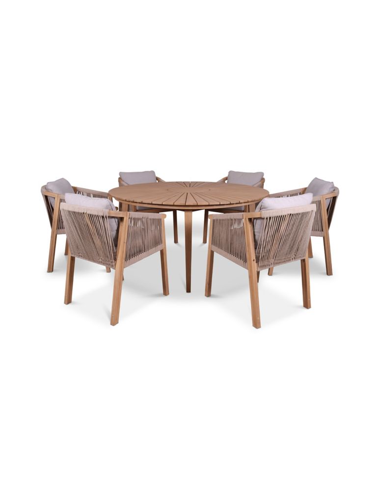 Roma 6 Seater Garden Table & Chairs 5 of 5