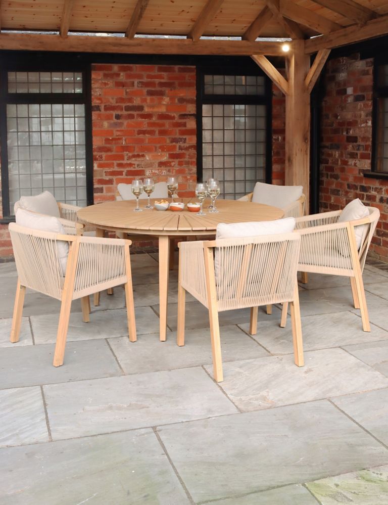Roma 6 Seater Garden Table & Chairs 2 of 5