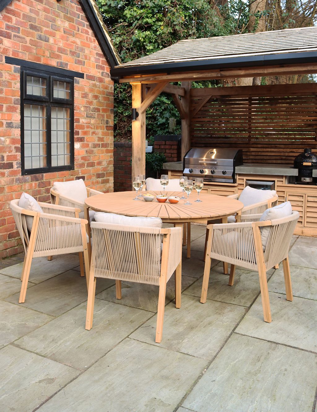 Roma 6 Seater Garden Table & Chairs 2 of 5