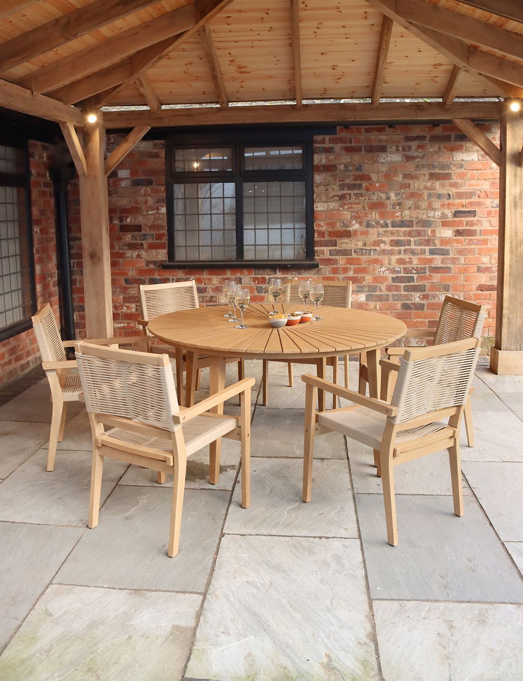 Roma 6 Seater Garden Table & Chairs 3 of 4