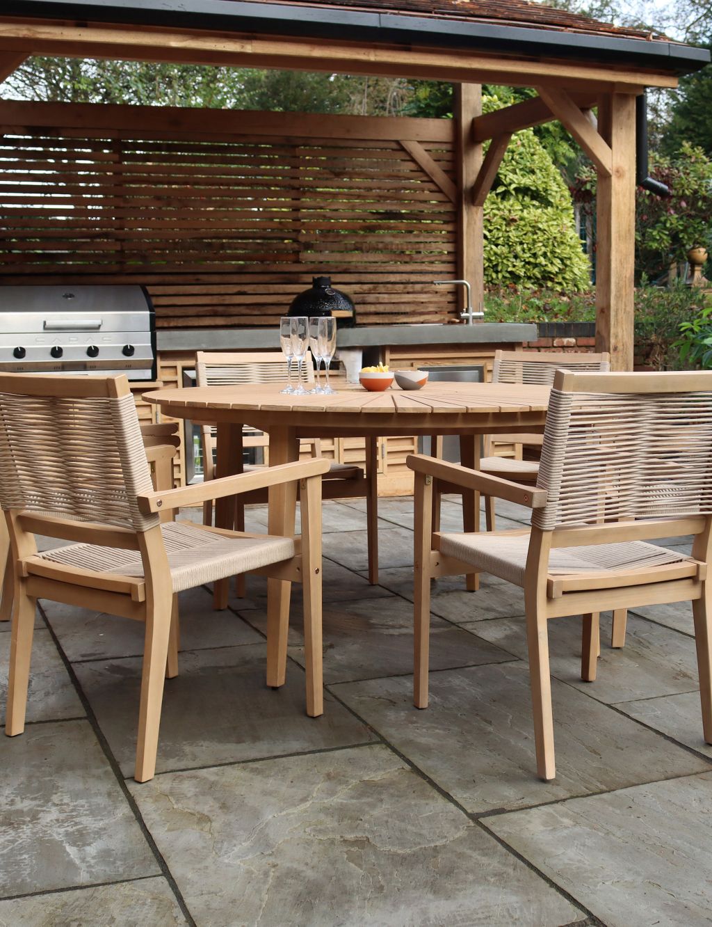 Roma 6 Seater Garden Table & Chairs 1 of 4